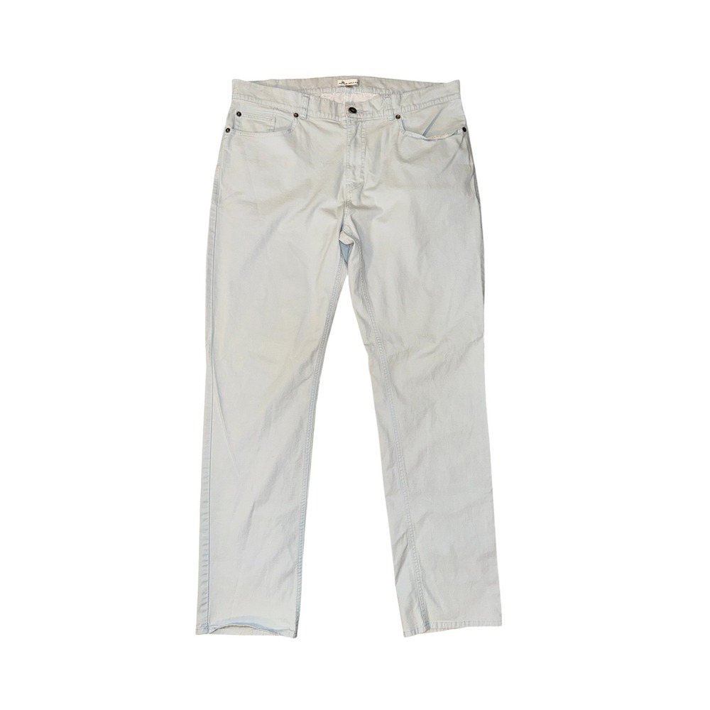 Peter Millar Five Pocket Pants Mens 38 Light Blue Pima Cotton Stretch